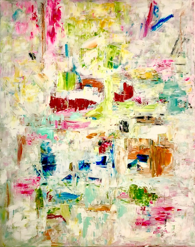 Fragments of a Bright Dissolve — oil painting by Karin Kepler Springer
