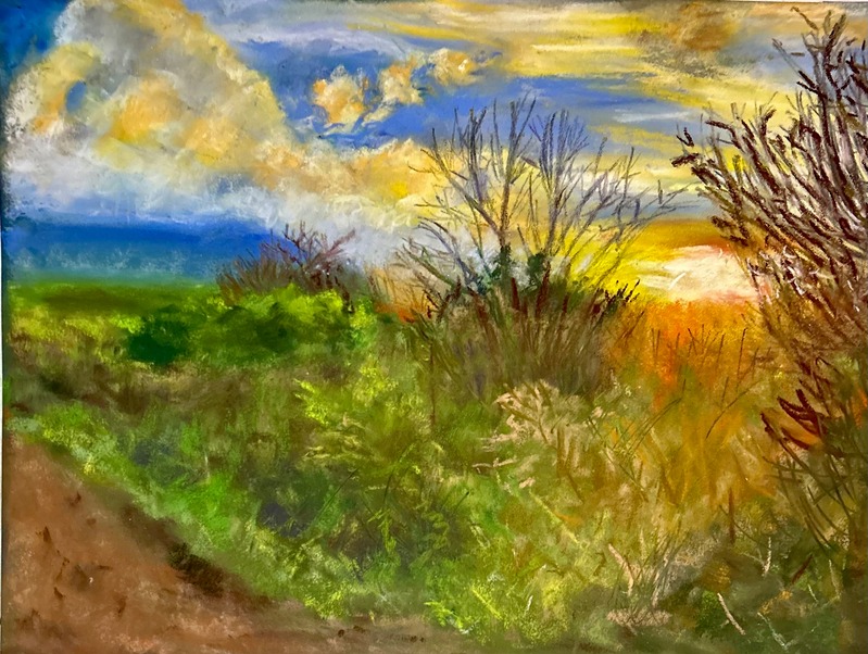 Where the Path Ends — pastel painting by Karin Kepler Springer